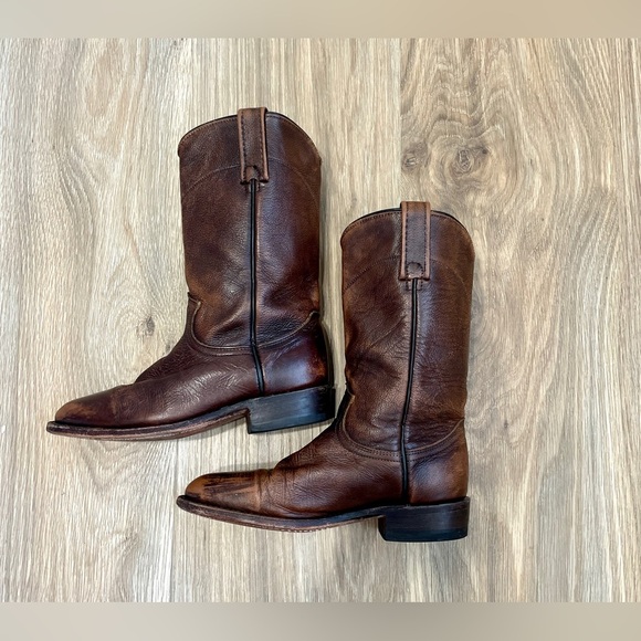 Dan Post Shoes - DAN POST  leather Riding Cowboy Festival Rodeo Western Boots Style 4182 Sz 6 M
